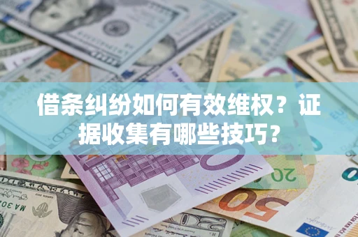 北京借条纠纷如何有效维权？证据收集有哪些技巧？