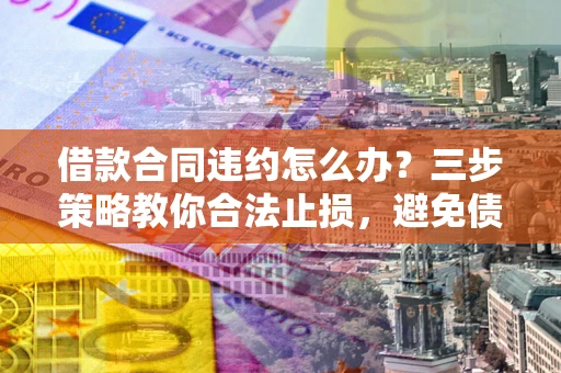 北京借款合同违约怎么办？三步策略教你合法止损，避免债务危机升级